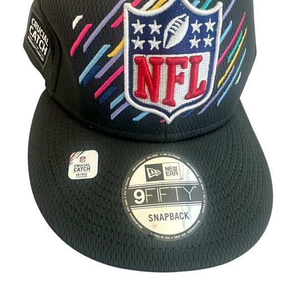 NFL New Era 2021 Crucial Catch 59FIFTY Snapback Hat Charcoal Size 7 3/4 NWOT - Picture 3 of 10